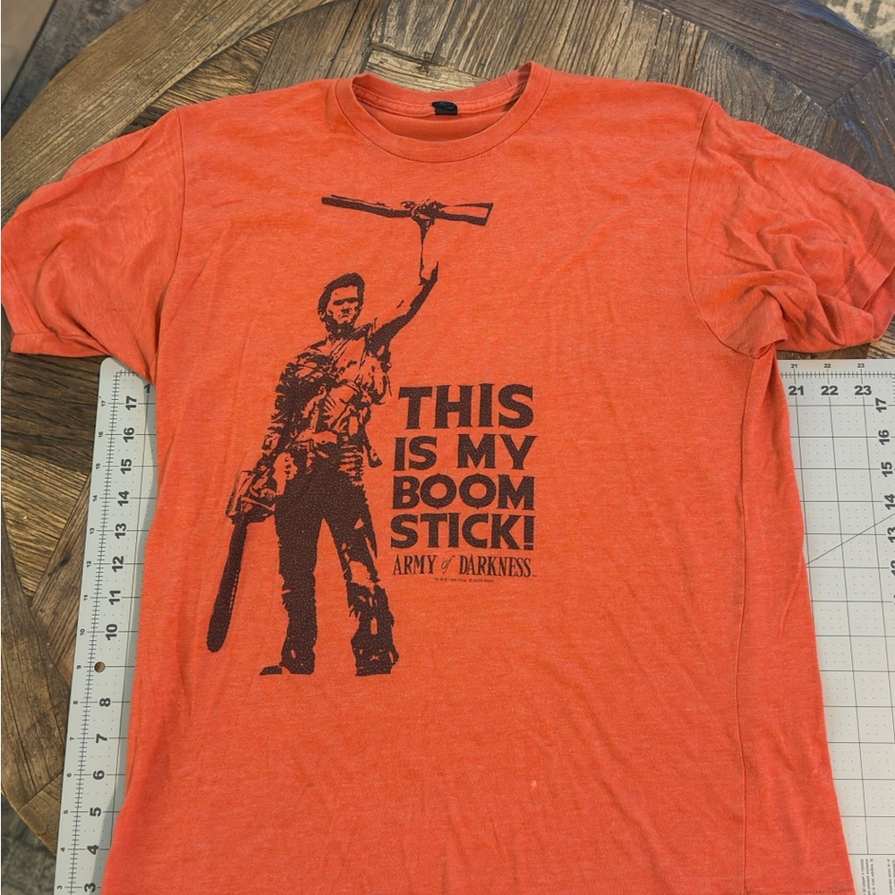 Army of Darkness Ash Bookstick shirt